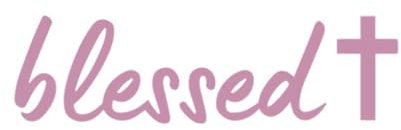6 Stück Blessed+ Rückspiegel-Aufkleber Wasserdicht PVC Autoaufkleber Autofensteraufkleber Auto Dekoration Aufkleber Selbstklebender Aufkleber Autozubehör Autodekoration,Rosa