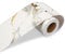 LACHEERY Bordi Adesivi per Pareti Bianco 7.6cm x 500cm Marmo con Venature Dorate e Grigie Carta da parati Bordo Adesivo per Mobili Impermeabile Perfetto per Pareti Specchi Cornici Tavoli Sedie