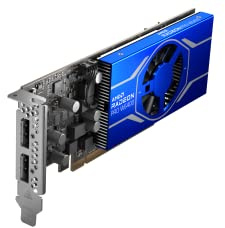 Carte graphique professionnelle AMD Radeon PRO W6400 4Go GDDR6 – 768 cœurs, 2321MHz, 64bits, 128Go/s, RDNA 2, PCIe 4.0, emplacement unique, profil bas (avec supports) 2 x DisplayPort 1.4a (renouvelée)