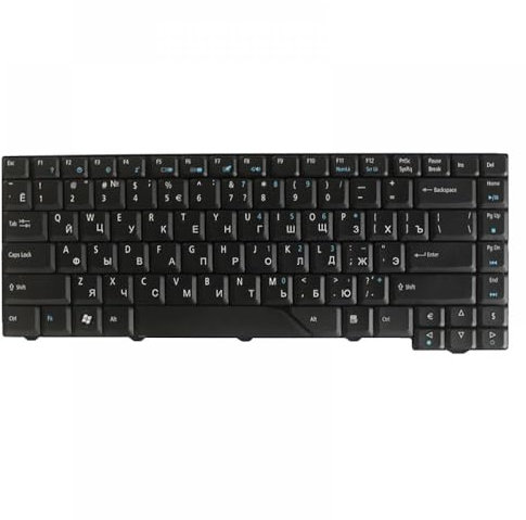 hJNGdU Tastiera Russa Compatibile con Laptop Compatibile con A-c-e-r Aspire 5710 5715 5715Z 5720 5720G 5720Z 5720ZG 5910 5910G 5920 5920G 5920ZG 5930 5930G 5930Z(Black)