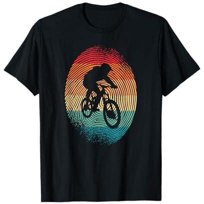 Mountainbike Downhill Fingerabdruck Mountain Bike T-Shirt