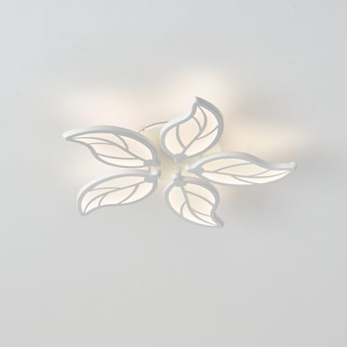 STARRYOL Deckenlampe Wohnzimmerlampe, blattförmige Led Deckenleuchte, 50cm Durchmesser Kronleuchter, Lampe für Wohnzimmer, Schlafzimmer, Arbeitszimmer und Esszimmer - 4000K