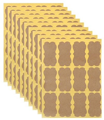 120 Stück Vintage-Kraft-Etiketten, handgefertigte Versiegelungsaufkleber für Verpackungen