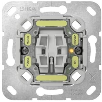 Gira 318600 Einsatz Wipp-Kontrollschalter, 16 AX, 250 V~, LED