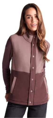 TOG24 Tunston Womens Fleece Gilet, Colourblock With Adjustable Hem And Anti Pill Finish, Lightweight