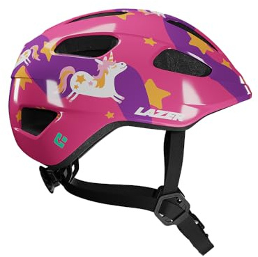 LAZER Pnut 2.0 KinetiCore Fahrradhelm für Kinder, leichter Fahrradhelm für Kinder, Unisex-Radsport-Kopfausrüstung, Einheitsgröße, violettes Pferd, Einheitsgröße