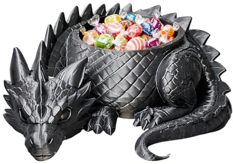 Decorative Planter Pots, Reusable Dragon Container, 6 Inches Plant Pot with Drainage, 3D Printed Flower Holder, Garden Decor with Artistic Style, Outdoor for Succulents Cacti