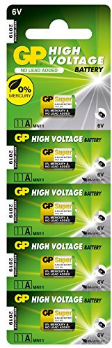 Batterie 11A - Set da 5 Pile | GP Alkaline | Pile 11 A Alcaline da 6V - Lunga Durata