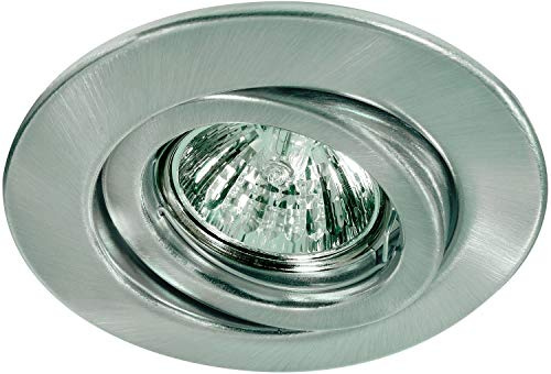 Paulmann Quality Einbauleuchte Set schwenkbar 4x50W 2x105VA 230/12V GU5,3 51mm Eisen gebürstet/Stahlblech