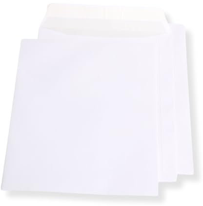 10 St. Versandtaschen extra stark 120 gr. DIN A4 C4 weiß ohne Fenster Kuvert Haftklebend Briefumschläge HK