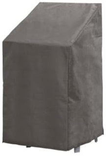 Perel Schutzhülle für Stapelstühle, Gartenstühle Schutzhülle, Hülle für Gartenstühle, Gartenstuhl Abdeckung wasserdicht Hülle für Gartenmöbel, grau, 66 x 95 x 133 cm