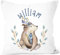 SpecialMe® personalisierbares Kissen zur Geburt, Geburtskissen für Jungen mit Zug, Namenskissen Geschenk Geburt Baby, Kissen-Bezug ohne Füllung weiß Unisize