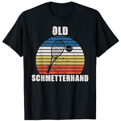 Old Schmetterhand Tennis Tennisspieler lustiges Tennis T-Shirt
