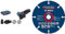Bosch Professional Akku Winkelschleifer GWS 12V-76 (3 Trennscheiben, Ø 76 mm, inkl. Akkus und Ladegerät, im Karton) + 1x Expert Carbide Multi Wheel Trennscheiben (für Hartholz, Ø 76 mm, Zubehör)