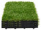 Kunstrasenfliese Künstliche ineinandergreifende Rasenfliesen, synthetische gefälschte Gras-Selbstdraining-Matte, geeignet for Schwimmbad/Yard/Kindergarten/Fußballfeld 30,5 x 30,5 cm/12x12