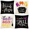 Rtisaeu Halloween Kissenbezüge 45,7 x 45,7 cm Set mit 4 Halloween Hocus Pocus Kissenbezüge Leinen Sofa Bett Überwurf Kissenbezug Dekoration