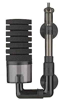 MiOYOOW Schwammfilter, Einziehbarer Aquariumfilter Einzel-/Doppelschwamm Tauchschaumfilter für Aquarium