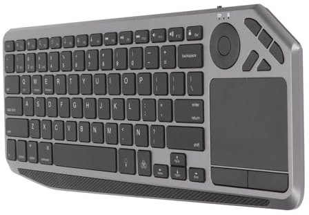 Annadue Wireless Touch Keyboard,/2.4G Wireless Keyboard mit Touchpad,Multimedia Tastatur mit Bunter Hintergrundbeleuchtung für IOS,