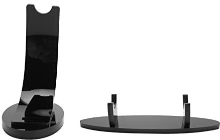 TEITEYER 2 Pieces Acrylic Pen Holder Display Stand Pencil Display Holder Fountain Pen Ballpoint Pen Display Rack (Black)