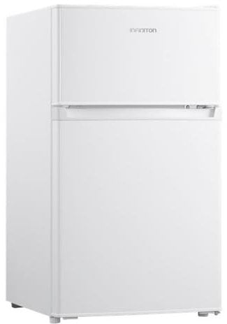 INFINITON Frigorifico Dos Puertas FG-85D8, 85 cm, 85 l, E, Blanco, Tirador Integrado, Luz LED (Blanco | FG-85D8WEH)