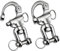 Grillo in acciaio inox,Confezione da 2 ganci antipanico per grilli, moschettone, grillo girevole, girevole in acciaio inox, per spinnaker per barche a vela Drizza 70 mm