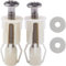 AFCJLTO Set 2 Pz. Fissaggi per Sedile WC - Dadi in Gomma e Viti di Fissaggio. Accessori indispensabili per il montaggio della tavoletta del WC. Robusti e resistenti