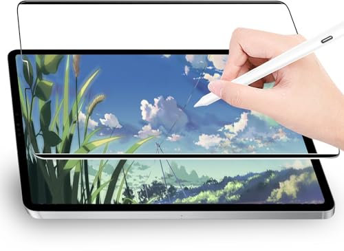 MAYtobe Magnetische Papier Schutzfolie für iPad Pro 12.9 Zoll 2022/2021/2020/2018 (6./5./4./3.), abnehmbar und wiederverwendbar, Zeichnen Schreiben Skizze Gefühl wie auf Papier, Blendfrei,