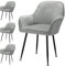 Segus Stretch Stuhlbezug, 4 Stück Elastischer Stuhlbezug Stuhlhussen mit Armlehne, für Haushalt & Wohnen, Esszimmer, Hotel (Velvet)