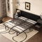 DEWINNER - Sommier 140x200 cm | Lit avec Sommier à Lattes pour Adulte | Stabilité Optimale | Ergonomique | 7 Pieds Durable | Lattes Larges 150mm | Montage Simple et Rapide