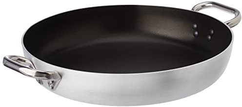 Ollas Agnelli Platinum Pan de Aluminio, con Dos Asas en Acero Inoxidable, Plata, 36 cm