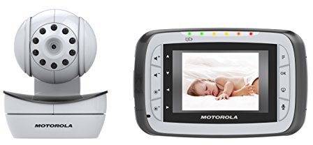 Motorola MBP40 Digitales Babyphone mit 2,8'' (7,1 cm) LC-Farbdisplay am Empfänger und Kamera in der Sendeeinheit