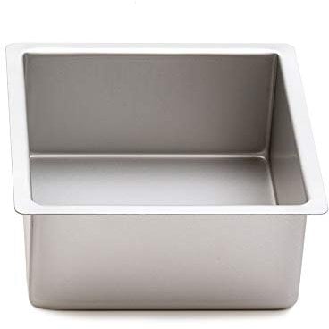 Decora, Argento, 0062608 Teglia Professionale Quadrata, Alluminio Anodizzato, 35 x 35 x 10 cm, Acciaio, 35X35XH10CM