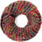 Compagno Damen Winterschal Loop mehrfarbiger bunter Grobstrick Schal Strickschal Winter Rundschal, SCHAL Farbe:Sand
