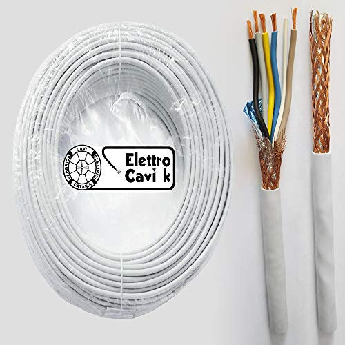 CAVO SCHERMATO FR2OHH2R 5G1,5 5x1,5 mm² GOMMATO ANTIFIAMMA PENTAPOLARE FLESSIBILE 5 POLI 100 METRI - MARCA ELETTRO CAVI K