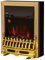 HOMCOM Camino Elettrico da Incasso o da Terra Potenza 1000W / 2000W in Plastica e Metallo 48.2 × 18.5 × 59.2cm Oro