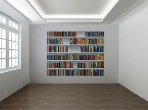 Fake Bookcase 3D Photo Wallpaper Wall Mural Library Room - XL