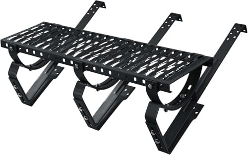 Komplett Laufrost 1500 mm für Schornsteinfeger Steigtritt für Dachziegel und Biberschwanzziegel zum Einhängen Dachtritt inkl. Montagematerial, 10 Farben (RAL 7016 - Anthrazit)