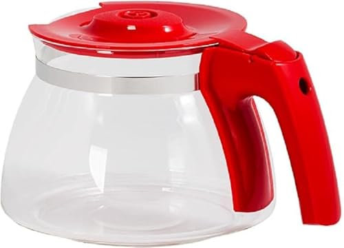 Melitta Verseuse en verre pour Enjoy Verre, noir/rouge