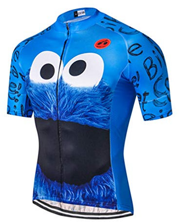 Shenshan Herren Radfahren Jersey Hemd, 2019 Kurze hülsen-Fahrrad Jersey reiten Tops außen MTB Fahrradbekleidung Tag l (Chest 38-40 blau