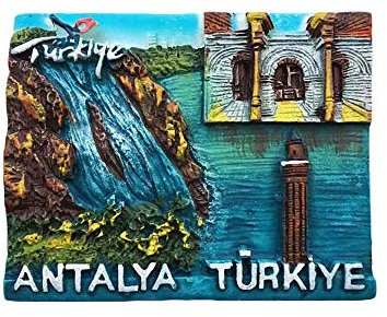 3D Antalya Turkey Refrigerator Fridge Magnet Tourist Souvenirs Handmade Resin Craft Magnetic Stickers Home Kitchen Decoration Travel Gift