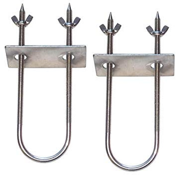 SPITJACK - Perno en Forma de U de Acero Inoxidable para asador de 8 Pulgadas