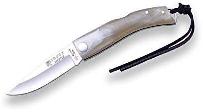 Joker Sports Klappmesser ibérica NA138, Klinge 7,5 cm MOVA, Stierhorn Griff, Fischen, Camping- und Wanderwerkzeug