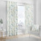 Fusion Fernworthy Leaf Print 100% Cotton Eyelet Lined Curtains, Green, 66 x 54 Inch, Polyester, W168cm (66) x D137cm (54)