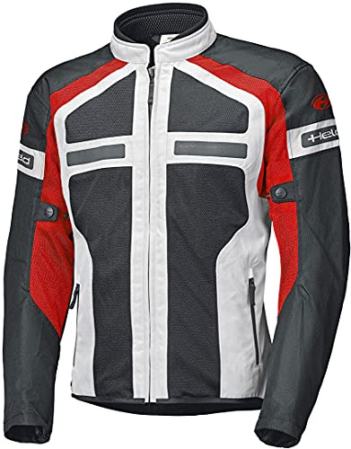 Held Tropic 3.0 Motorrad Textiljacke, grau/rot, 5XL