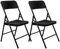 AMANKA 150kg Klappstuhl 2er Set - 50x46x83 Rattan-Optik Wetterfest Klappbar Balkonstuhl Gartenstuhl