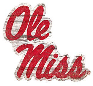 Fan Creations Unisex-Erwachsene Ole Miss Logo 20,3 cm Ausschnitt, Team-Farbe, 8 inch