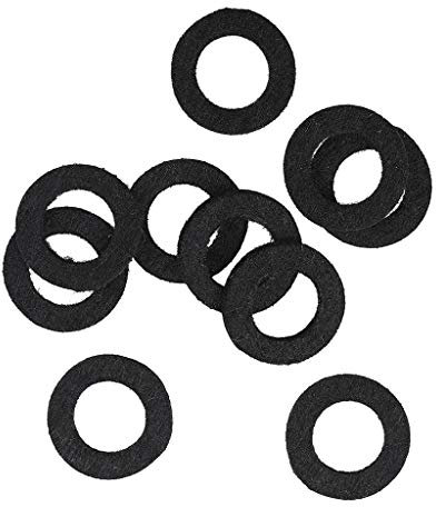 Trompete Stem Filz Scheiben, 10, Schwarz