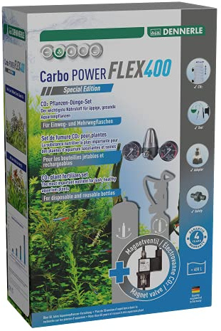 Dennerle Carbo Power Flex400 Special Edition - CO2-Düngeset für Aquarien bis 400 Liter