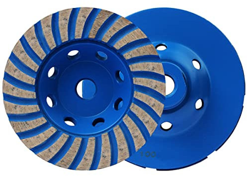 10,3 cm Turbo-Reihen-Diamant-Schleiftopf 5/8-Zoll-11 Spindel Winkelschleifer Schleifstein Marmor Granit Beton Keramik
