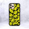 WGOUT Multi-color funny melting trippy smiley face Phone Case for iPhone 12 Mini 11 pro 13 Max X XR 6 7 8 Plus SE20 Soft TPU Silicon Clear Pattern Cover,Yellow black smiley,for iphone 11